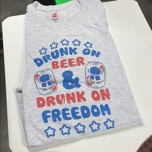 Drunk on Beer & Drunk on Freedom T-shirt